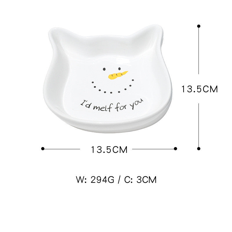 Gamelle en céramique avec oreilles de chat – édition festive