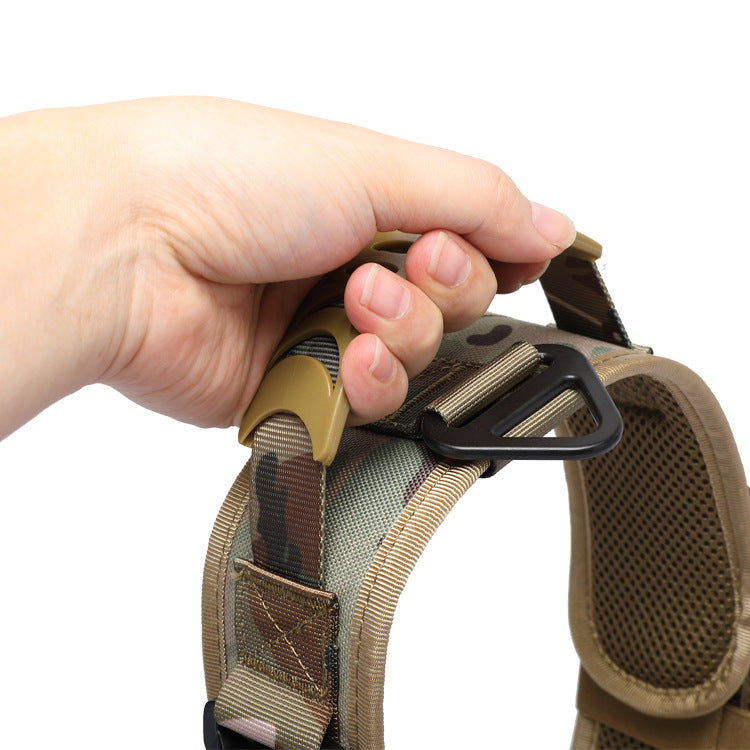 Collier tactique pour chien – Boucle métal à dégagement rapide