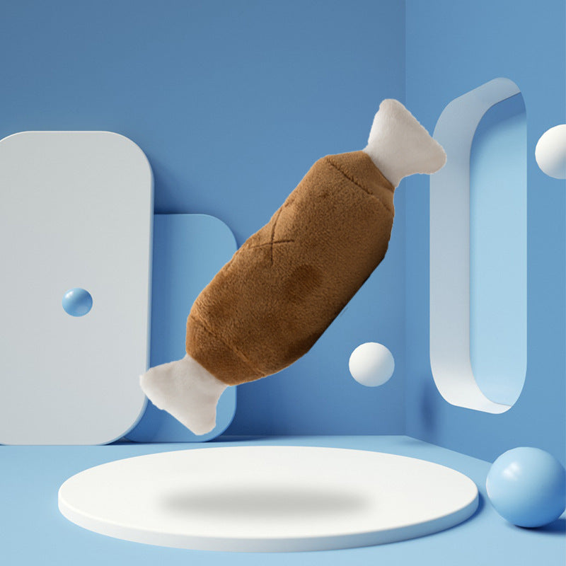 Jouet sonore en peluche pour chien