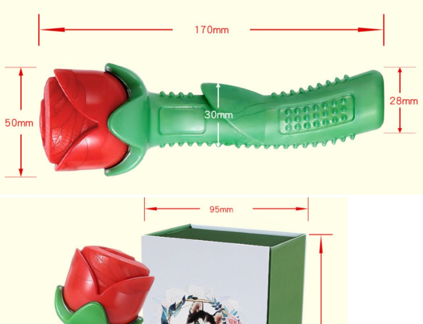 Jouet Chien Rose Éternel