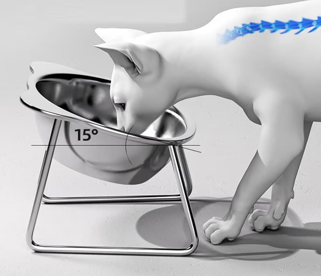 Gamelle Surélevée en Acier Inox