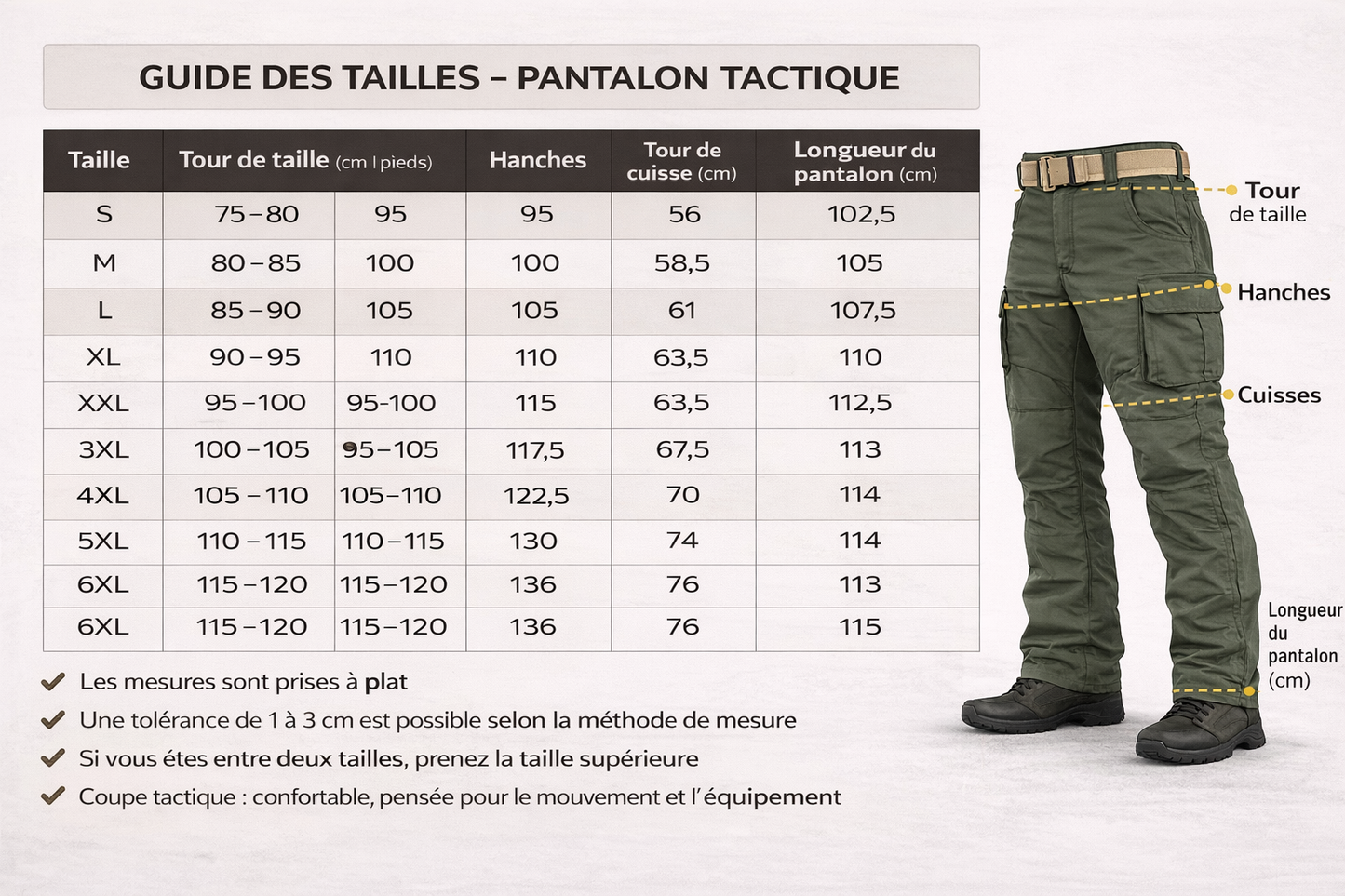 Pantalon Tactique Multi-Poches– Usage Urbain & Outdoor