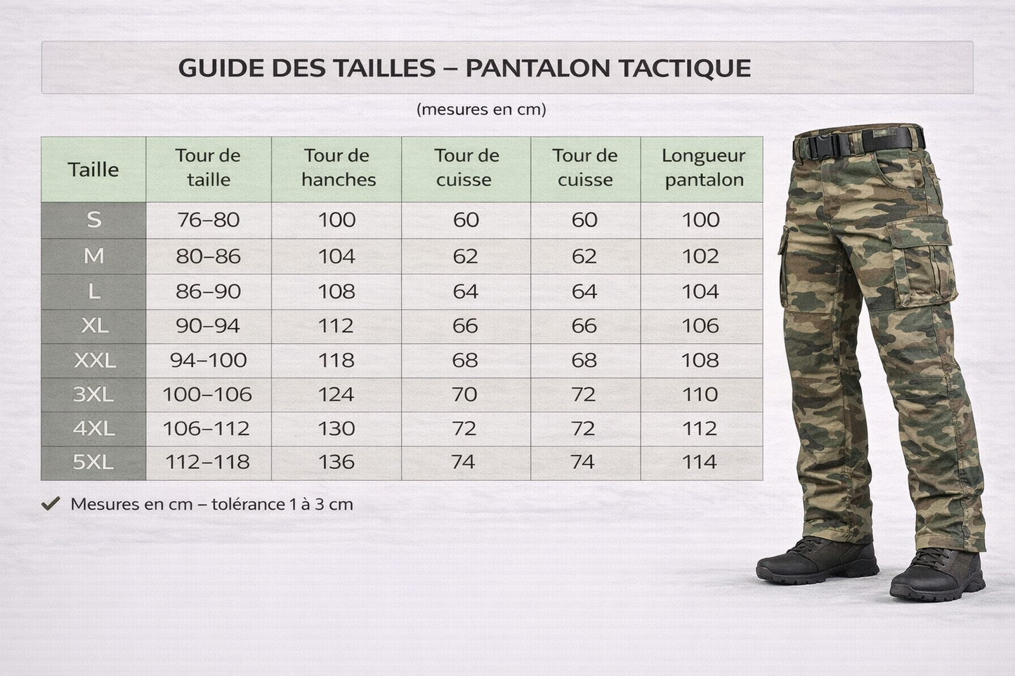 Pantalon Tactique – Usage Outdoor & Urbain