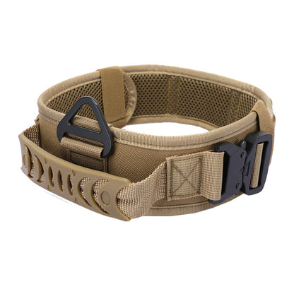 Collier tactique pour chien – Boucle métal à dégagement rapide