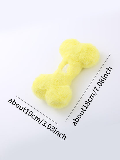 Jouet os en peluche sonore - motif coeur