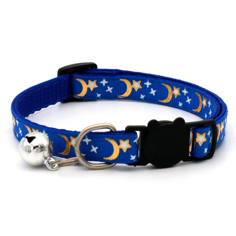 Collier lune & étoiles pour chat
