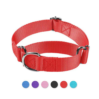 Collier réglable en nylon pour chien et chat – résistant & confortable