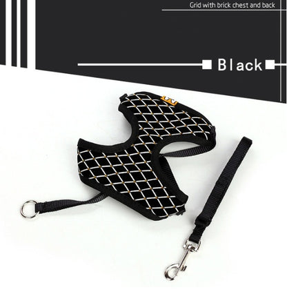 Harnais respirant avec laisse – Chien & Chat