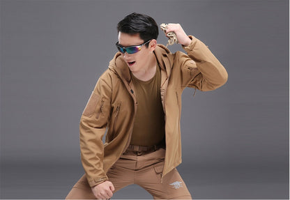 Veste Tactique Imperméable Doublée Polaire