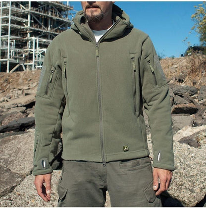 Veste Tactique Thermique Homme – Polaire Militaire Hiver Multi-Poches