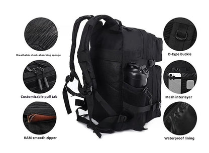 Sac à dos militaire multifonction grande capacité