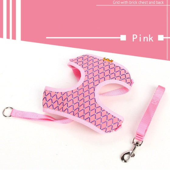 Harnais respirant avec laisse – Chien & Chat