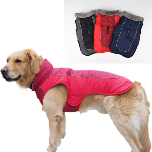 Manteau rembourré réfléchissant pour chien – Chaud et imperméable