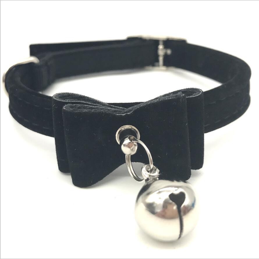 Collier pour chat avec pendentif cœur ou nœud