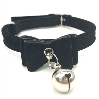 Collier pour chat avec pendentif cœur ou nœud