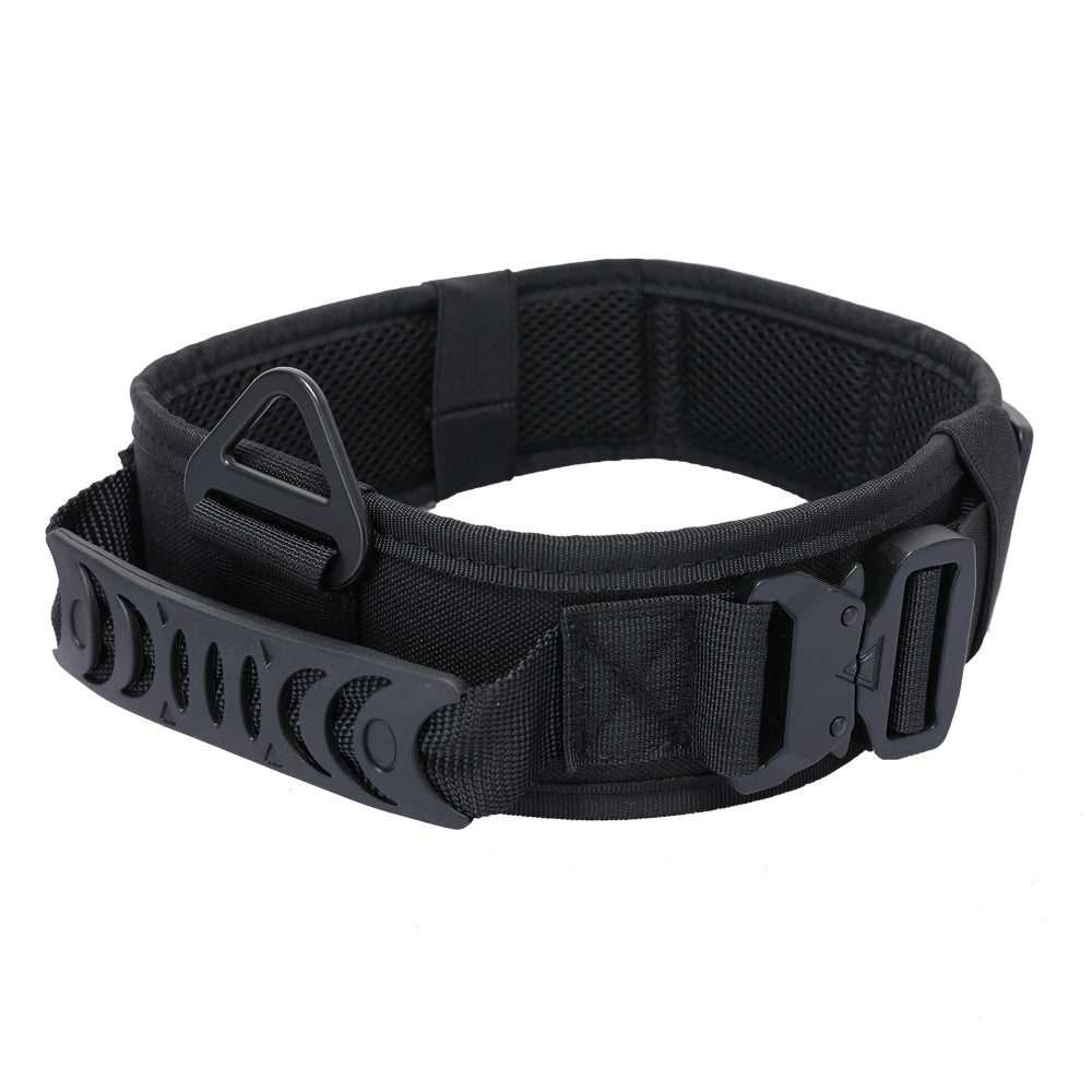 Collier tactique pour chien – Boucle métal à dégagement rapide