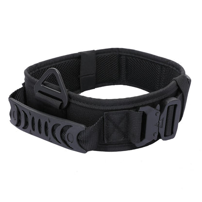 Collier tactique pour chien – Boucle métal à dégagement rapide
