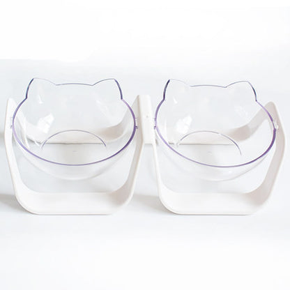 Gamelle Chat Inclinée 15° – Double ou Simple | Protection Cervicale