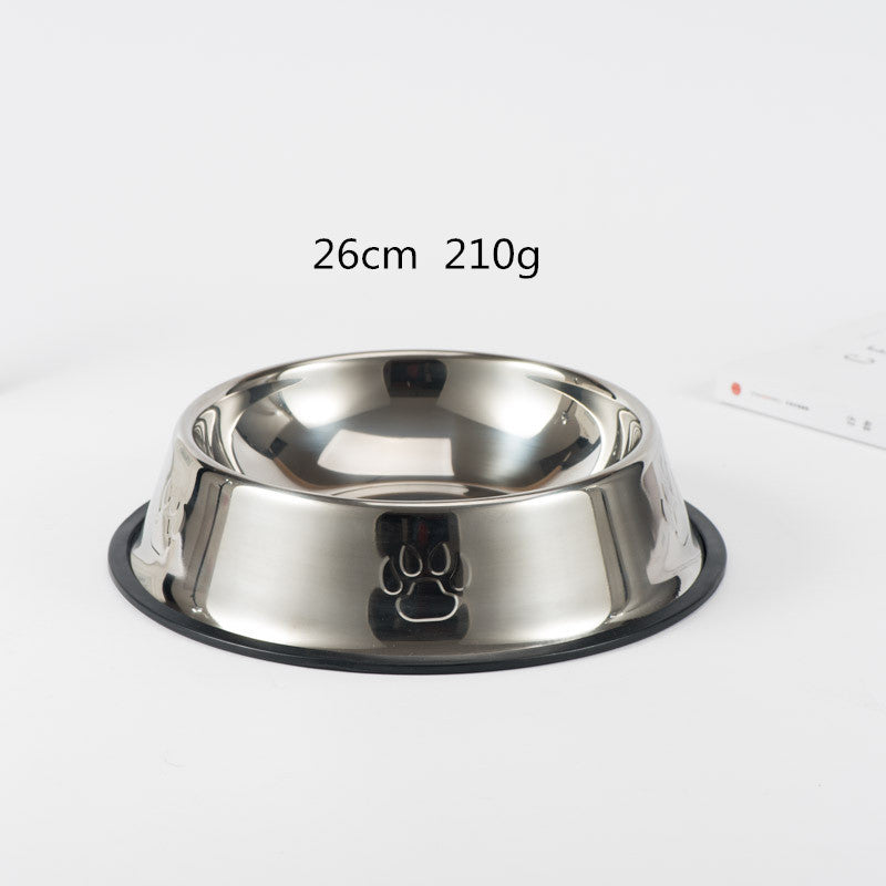 Gamelle pour chien en acier inoxydable