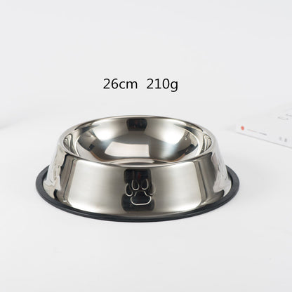 Gamelle pour chien en acier inoxydable