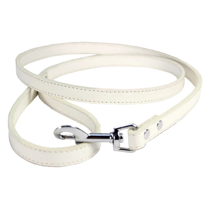 Laisse en cuir coloré