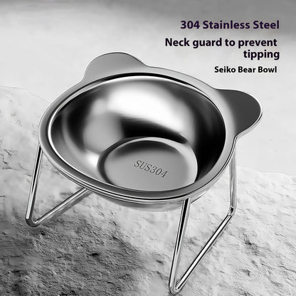 Gamelle Surélevée en Acier Inox