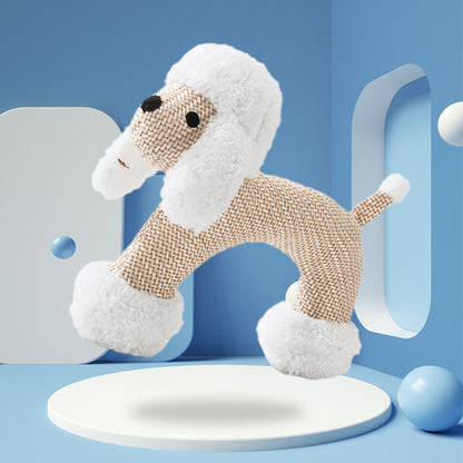 Jouet sonore en peluche pour chien