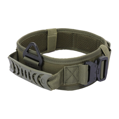 Collier tactique pour chien – Boucle métal à dégagement rapide
