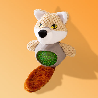 Jouet sonore en peluche pour chien