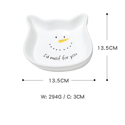 Gamelle en céramique avec oreilles de chat – édition festive