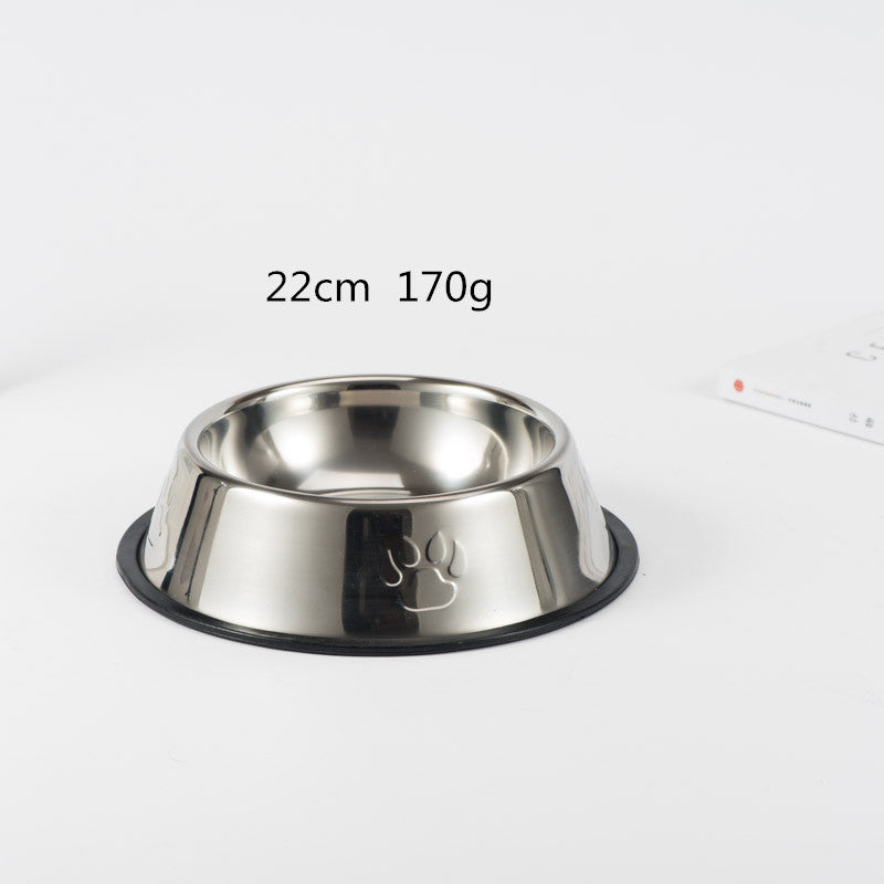 Gamelle pour chien en acier inoxydable
