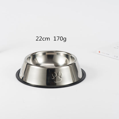 Gamelle pour chien en acier inoxydable