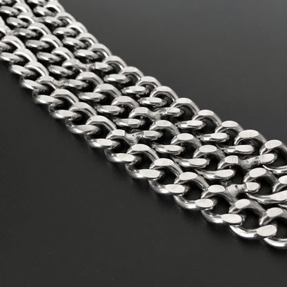 Collier d’entraînement chaîne triple rang – Acier inoxydable