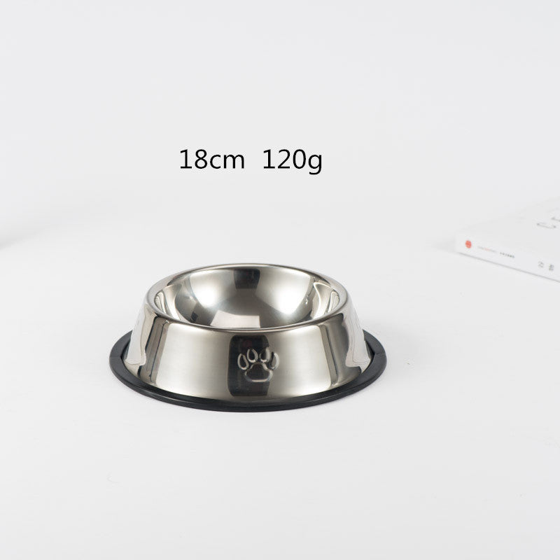 Gamelle pour chien en acier inoxydable