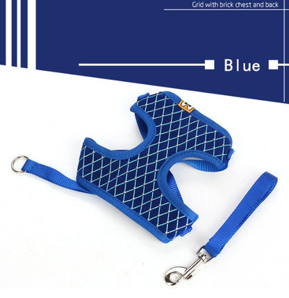 Harnais respirant avec laisse – Chien & Chat