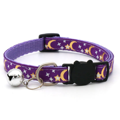 Collier lune & étoiles pour chat