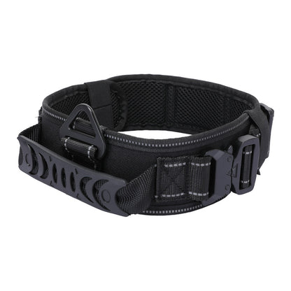 Collier tactique pour chien – Boucle métal à dégagement rapide