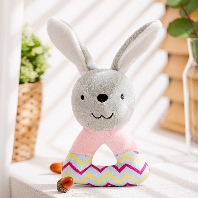 Jouet sonore en peluche & corde