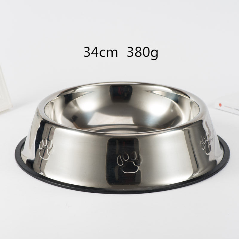 Gamelle pour chien en acier inoxydable