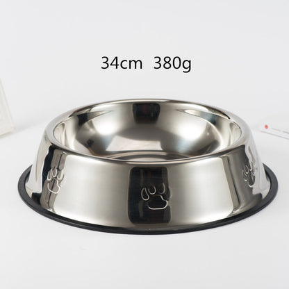 Gamelle pour chien en acier inoxydable