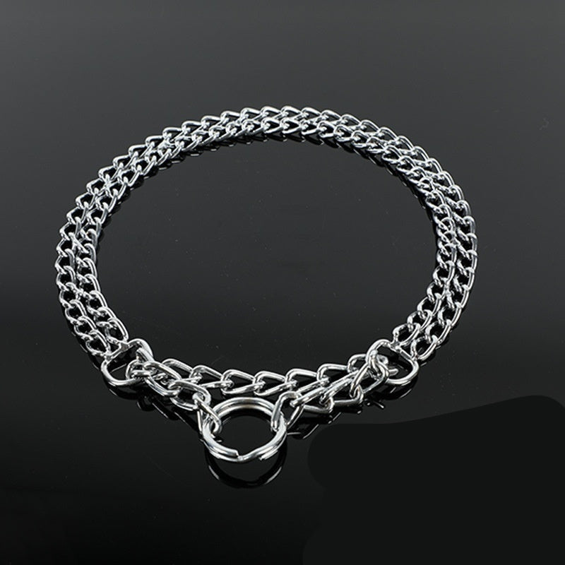 Collier d’entraînement chaîne double rang – Acier inoxydable