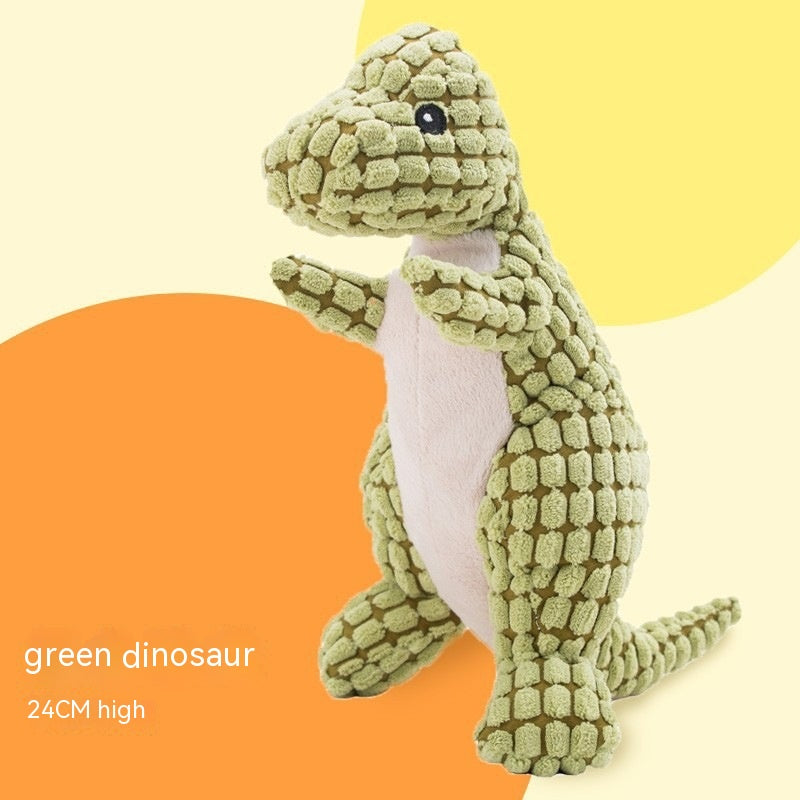 Jouet sonore en peluche Poulet & Dinosaure