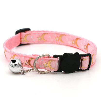 Collier lune & étoiles pour chat