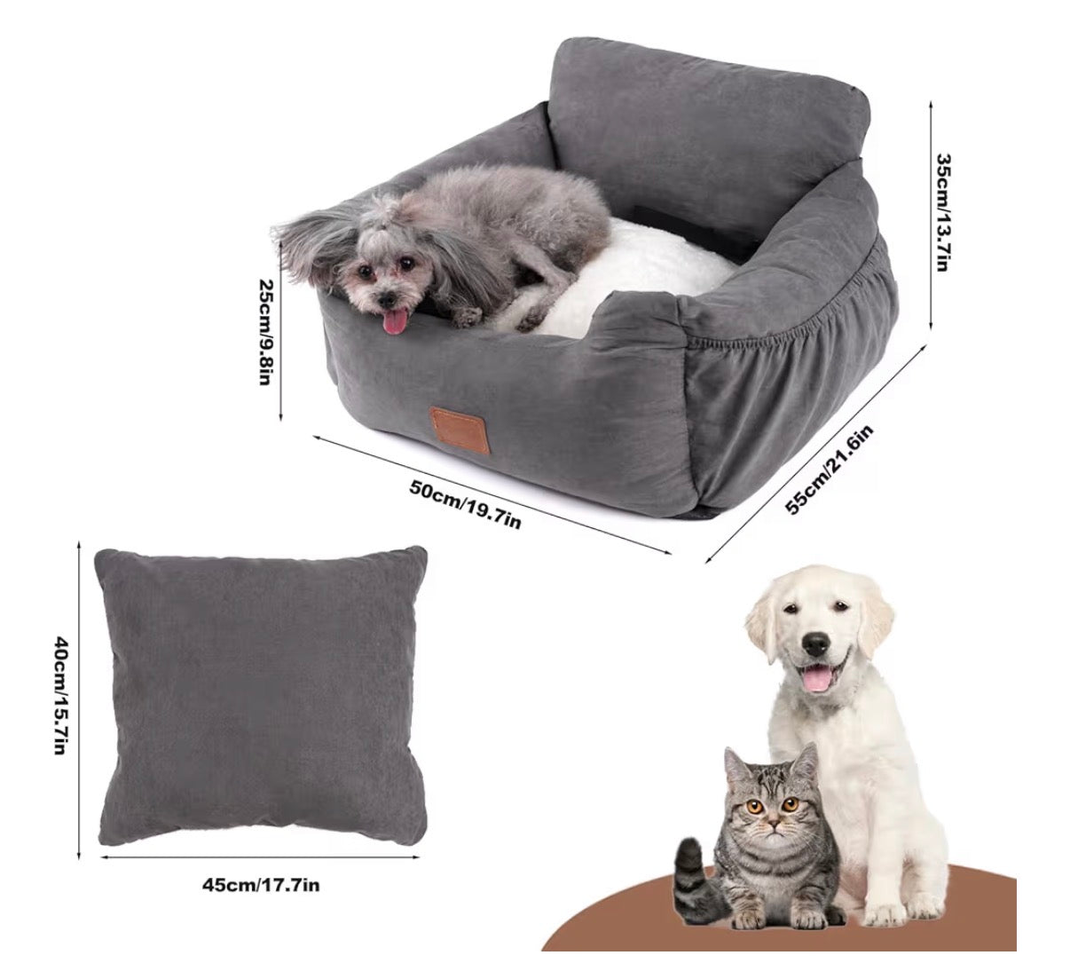 Lit de transport & sécurité pour chien