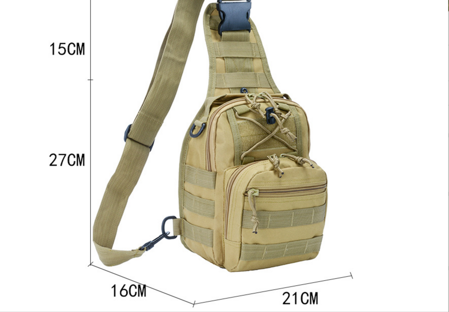 Sac bandoulière tactique compact