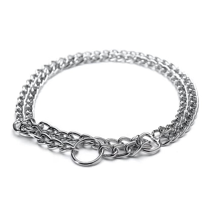 Collier d’entraînement chaîne double rang – Acier inoxydable