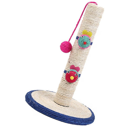 Griffoir pour chat en sisal – 45 cm | Base stable & jouet intégré
