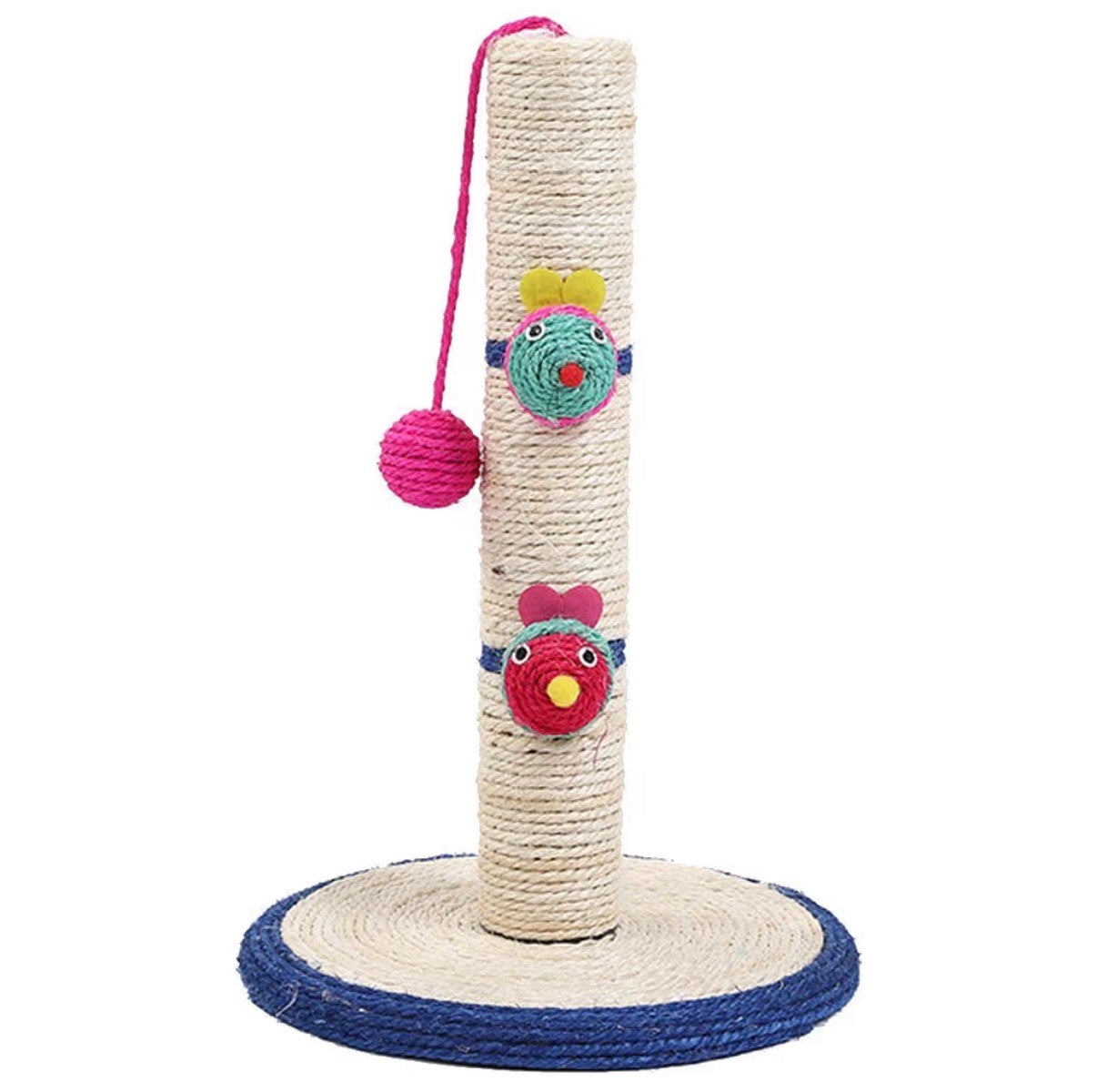 Griffoir pour chat en sisal – 45 cm | Base stable & jouet intégré