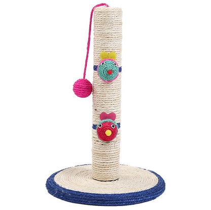 Griffoir pour chat en sisal – 45 cm | Base stable & jouet intégré