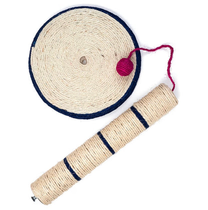 Griffoir pour chat en sisal – 45 cm | Base stable & jouet intégré